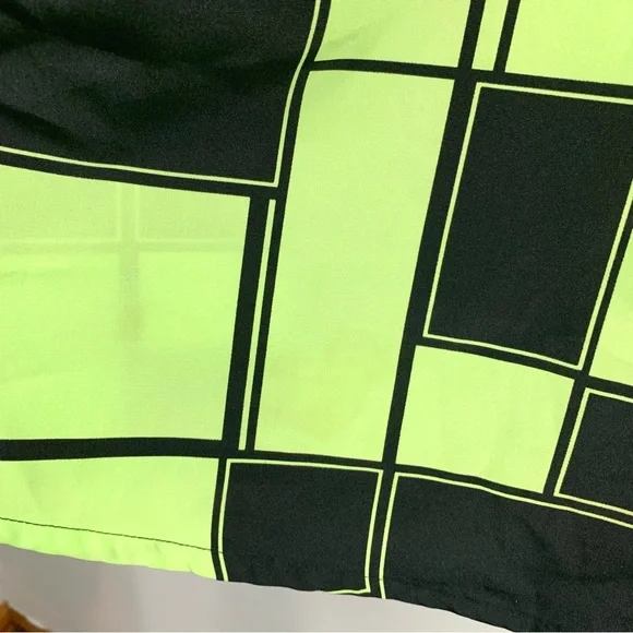 Vintage Happy Day New York Green and Black Flowy Oversized Top - Picture 12 of 16